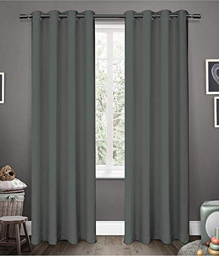 kurtains2fly Polyester Both Sided Room Darkening Blackout Curtains 2 Panels_Door- 4.5 x 7 ft