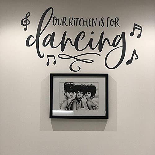 GADGETS WRAP Vinyl Decal Sticker Our Kitchen is for Dancing (Item Finish Size : 110cm x 58cm)