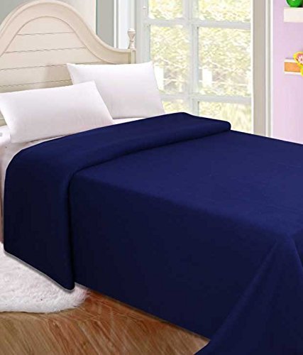 Goyal's ® Plain Fleece Makar Sankranti Special Double Bed Blanket - Pack of 14