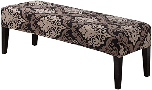 Street27® Printed High Stretch Bench Seat Cushion Slipcovers Washable Removeable Rectangular Bench Cover Furniture Protector Dining Chair Slipcovers for Living Room, Bedroom, Kitchen (Pattern33),Polyester