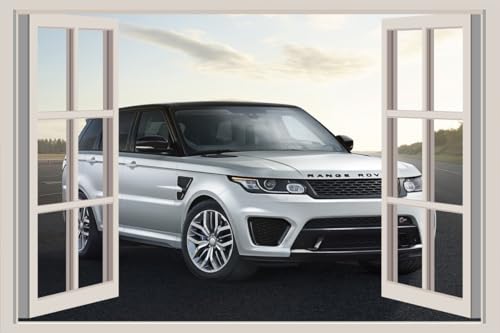 JVERF - JZZA16188 Land Rover| Self-Adhesive Open Window Wall Sticker