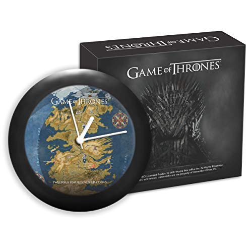 MCSID RAZZ- Game of Thrones Cersie Map Table Clock Desktop Clock Licensed by HBO Home Box Office,USA Best Gift for Friendship Day, Rakhi, Diwali & Christmas Day