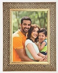 Cheval Glass Beveled : Designer Golden Star Photo Frame with Glass 16 X 20 Inches