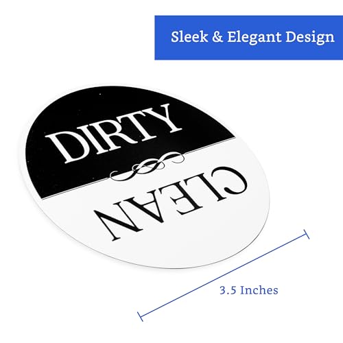 Dishwasher Magnet Clean Dirty Sign (Magnet 3.5 in) - Clean Dirty Magnet for Dishwasher - Dirty Clean Dishwasher Magnet - Clean/Dirty Dishwasher Magnet - Dishwasher Accessories - Helpful Home Finds