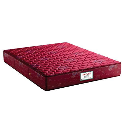 Repose-eyelidz Mattress 75" X 72" X6" Bonnell Spring King, Maroon