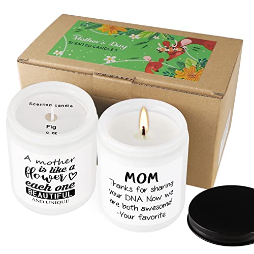 Aromatherapy Candle Mother's Day Gift,2 Packs,9oz,2.75" W x 3.54" H,for Bathroom,Dining Room,Office Or Living Room,Burning Time of up to 45 Hours