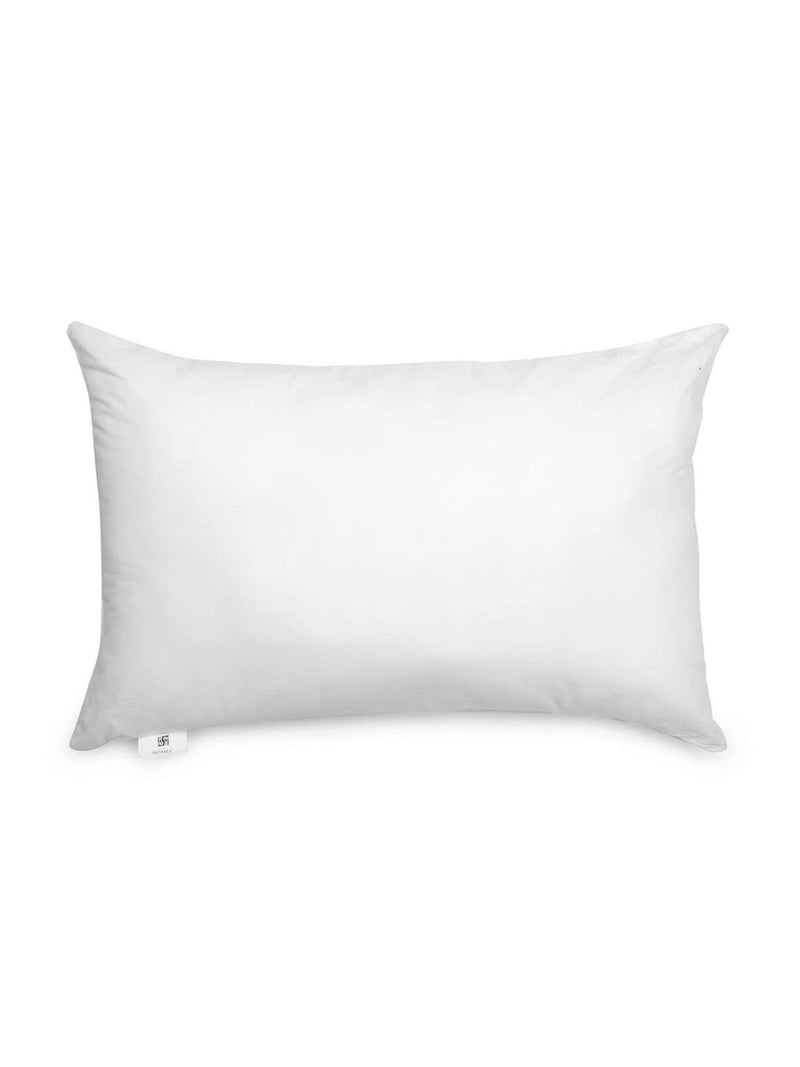 ROMEE 17 x 27 Inches Polycotton Fabric Soft Microfiber Bed Pillow Set of 2 (White)