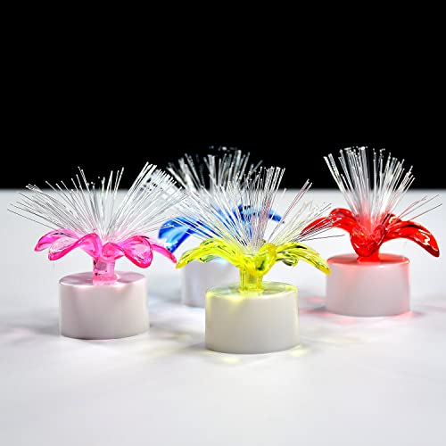 Baleen Fiber Optic Light, Mini Color Change LED Table Centerpieces, Light Up Candle - Pack of 12