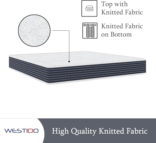 WESTIDO RehabRest Multiple Memory Foam | High Resilience (HR) Foam Knitted Fabric King Size Orthopedic Mattress OrthoKQ10inch72x75