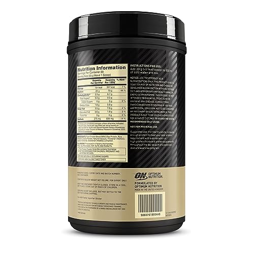 Optimum Nutrition (ON) Gold Standard 100% Plant Protein - 20 Serve, 684 g (Double Rich Chocolate), Vegan, Complete Amino Acid Profile, Zero Added Sugars, Gluten-Free.