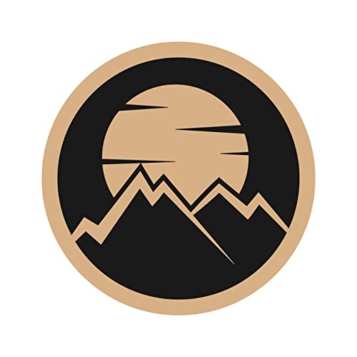 DOTME Travel Adventure Mountain Wooden With Vinyl Sticker Design Wall Décor Boys Girls Room Home Bedroom Boys Room Living Room Hall DIY Art 8 INCH (Black)