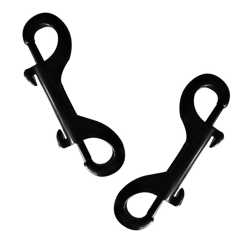 bnf® 2 Piece 316 Stainless Steel Double End Bolt Snap Hook Metal Clip 100mm Black | Water Sports | Scuba & Snorkeling | Other Scuba & Snorkeling