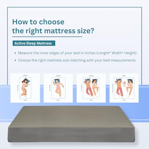 NITYAM - Active Sleep Mattress with Excellent Bounce-Back - Anti-Microbial Fabric|High-Resilience Foam |3 Year Warrenty| Single - 72X30X3