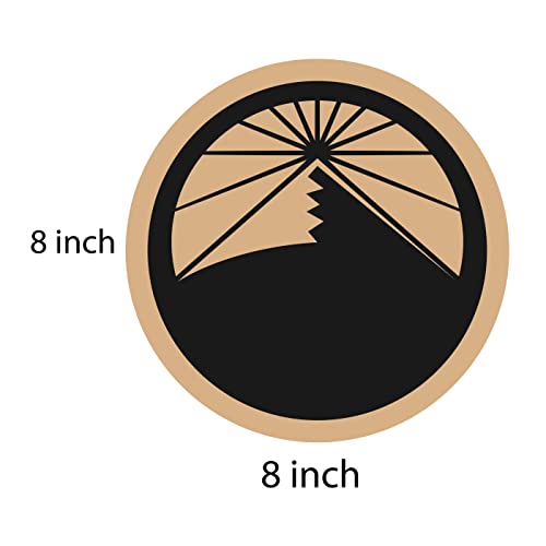 DOTME Travel Adventure Mountain Theme Wooden With Vinyl Sticker Decorative Wall Décor Boys Girls Home House Bedroom Living Room House Hall DIY Art 8 INCH ( (Black)