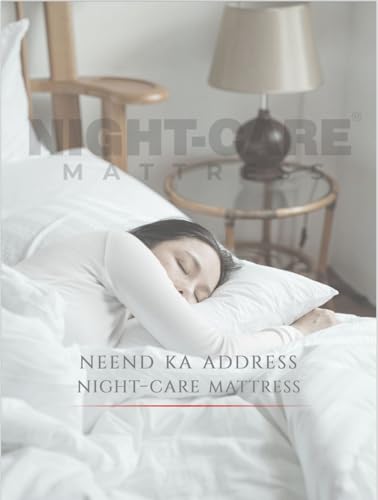 NIGHT CARE Secretly 5" Fully Rebonded || Dual Comfort || Soft & Firm Support || 120mm Rebonded 20mm Quilt || Reversible Mattress | High Resilience Foam | HD Mattress for Back Pain Relief (35x75x4cm)