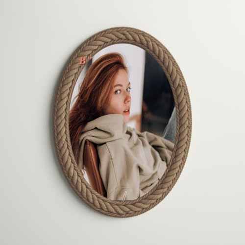 Big International Handicraft Rope Mirror (Italian, 20"×12" Inch)