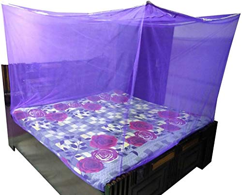 Divayanshi Purple Mosquito Net for Single Bed/Double Bed, 3x6.5 Insect Protection Net