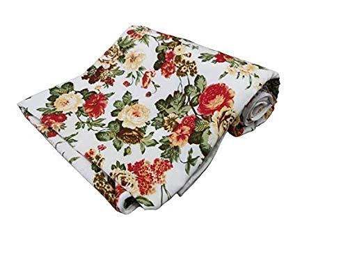 Shree Shyam Single Bed AC Dohar, Floral Blanket, 100% Microfibre, 450gsm, Red