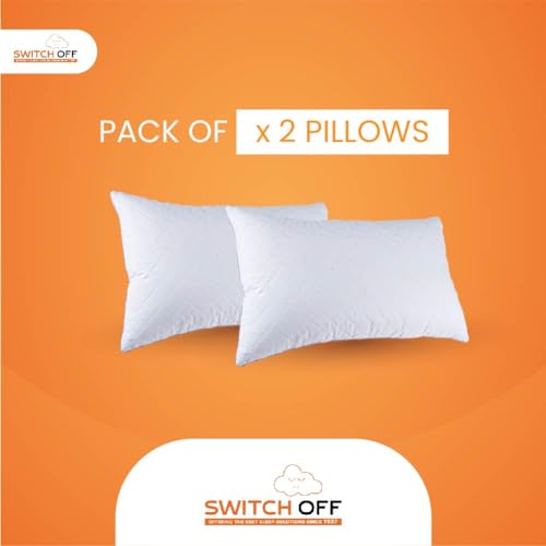 Switch-off Smart Adjustable Mush Conjucted Pillow,Discover The Perfect Pillow for Your Best Night's Sleep (17X27Inch) (Pack of 6)