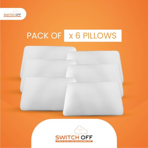 Switch-off Smart Adjustable Memory Slim Pillow Pillow,Discover The Perfect Pillow for Your Best Night's Sleep (17X27Inch) (Pack of 2)