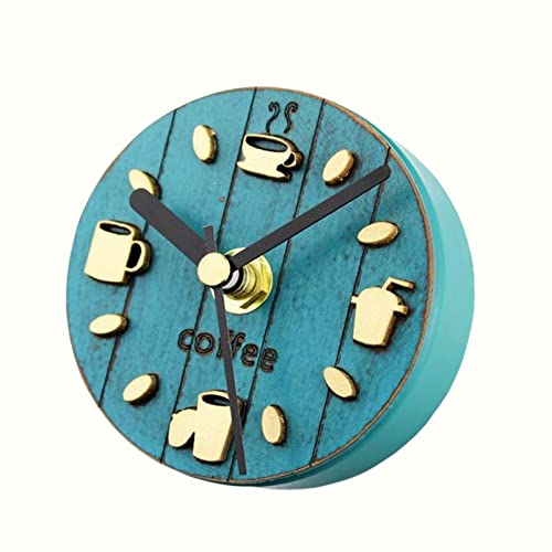 ATORSE® Fridge Sticker Clock Sticker Coffee Pattern Decorative for Kitchen