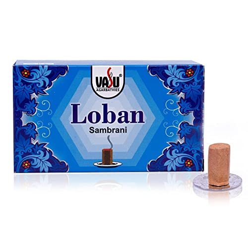 Cycle Pure Vasu Loban Sambrani Dhoop for Pooja (288 pcs) | Dhoop batti Guggal for Puja, Home & Festivals | Loban Dhoop Original with Burner | Pack of 3 (96 Dhoop/pack + 1 burner plate/pack)