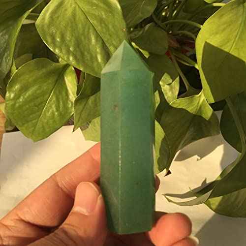 URMIBDAI Full of Texture Natural Crystal Natural Dongling Jade Pillars Decorated with Crystal Single Pointed Pillars of Bluestone polishing Stone (Size : 7-8cm)