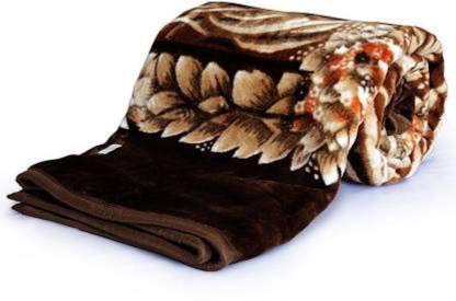 ELSTONE HOME Floral Double Mink Blanket (Microfiber, Multicolor)