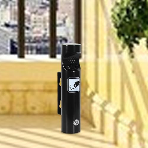 Ashtray Stainless Steel Wall Mount Practical Ash Holder for Patio Bar Garden Black|Home & Garden|1 Ashtray Cylinder