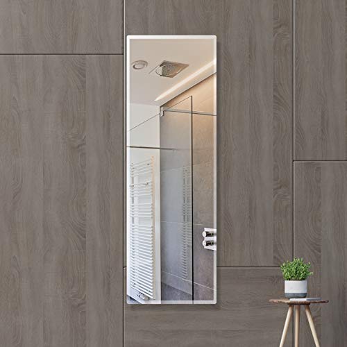 Creative Arts n Frames 5mm Long Big Size Beveled Smooth Edges Rectangular Wall Mount Mirror (12x36 inch)