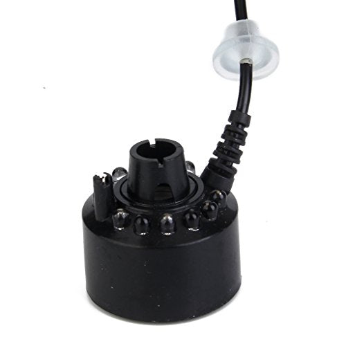 ‎Losa 12-LED Lamps Mist Maker Fog Machine Atomizer Fogger Water Fountain US Plug