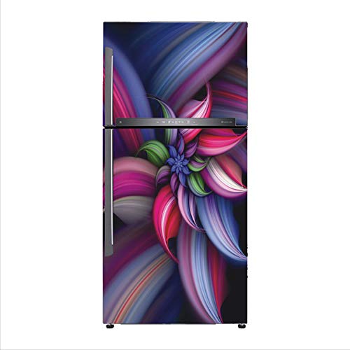 Byteon Decorative Abstract Fridge Full Covor Extra Large Fridge Sticker (PVC Vinyl)