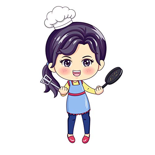 Bhai Please Female Chef Wooden Fridge Magnet - Kitchen, Cooking and Bar Gifts and Decorations