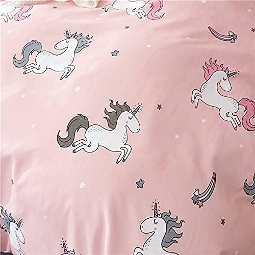 Magistic Super Soft Cartoon Print Microfiber Lightweight Reversible AC Dohar/Blanket (Unicorn Cartoon Print, Double Bed)