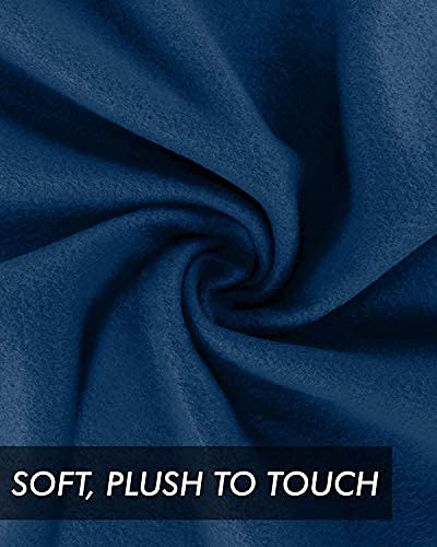 BAVA Home Polar Fleece Thermal Lightweight Single Bed Blanket (Blue)