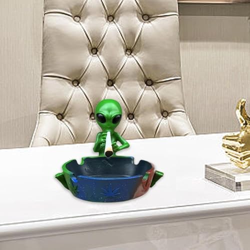 CALANDIS® Ashtray Statue Souvenirs Decor Crafts Unique Table Decor Figurine Decoration Green | Figurines | Home Dacor