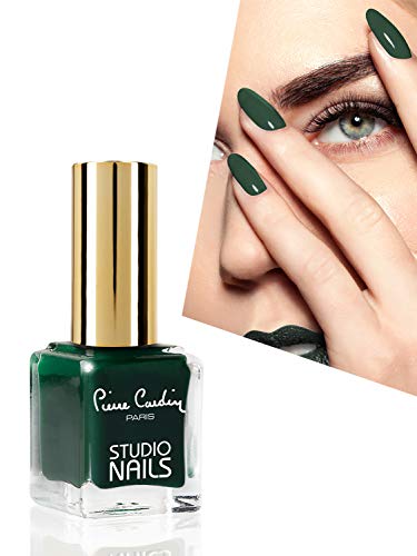 Pierre Cardin Paris, Long Lasting Studio Nails, Nail Polish, Mineral oil-free, 7 Days Perfect Tenacity (71-Dark Green)