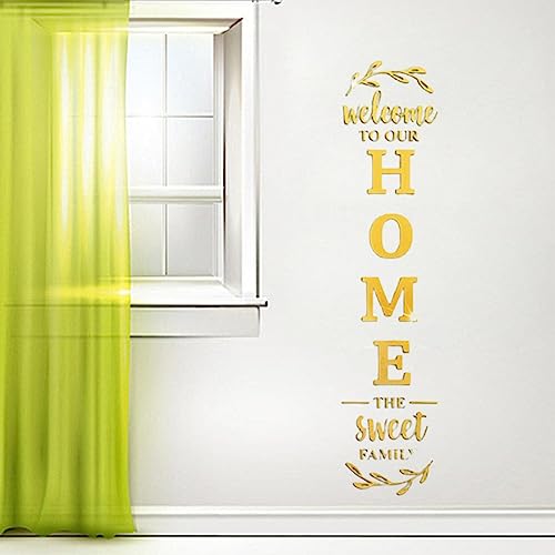 UJEAVETTE® 3D Mirror Wall Decals DIY Window Cling Stickers for Kitchen Restroom Bedroom Gold