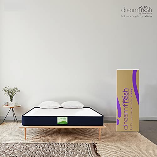 Sleepfresh Dreamfresh Ortho High Resiliance and Memory Foam 6 Inches Orthopaedic Back Relief Mattress (72X36X6 Inches)