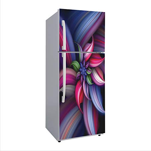 Byteon Decorative Abstract Fridge Full Covor Extra Large Fridge Sticker (PVC Vinyl)