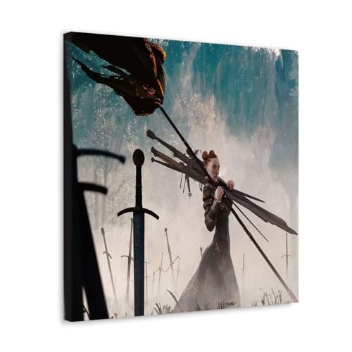 GADGETS WRAP Canvas Gallery Wrap Framed for Home Office Studio Living Room Decoration (10x10inch) - The Magpie