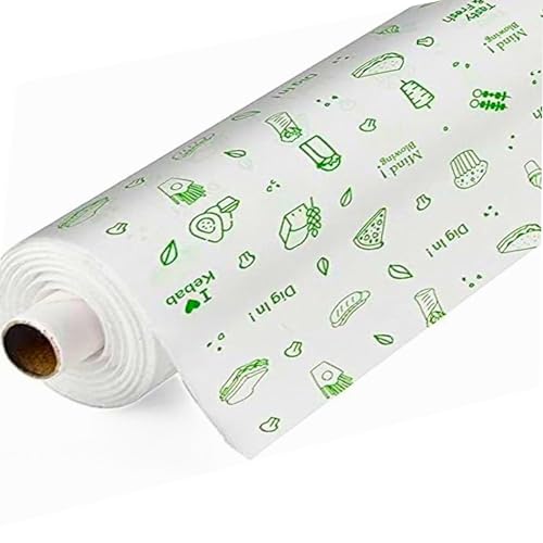 OFIXO 9 Meters Food Wrap/Food Wrapping Paper Roll - Premium Non-Stick Butter Wrapping Paper. Food Wrapping Paper