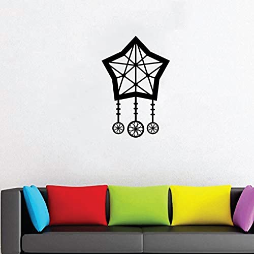 VVWV Dream Catcher Wall Stickers for Living Kids Girls Boys Bedroom Home & Kitchen Hall Wall Decor L x H 50 x 70 Cms