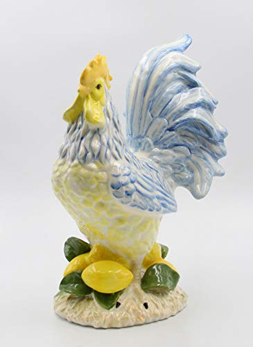 Cosmos Gifts Lemon Hill Rooster Figurine, Multicolored