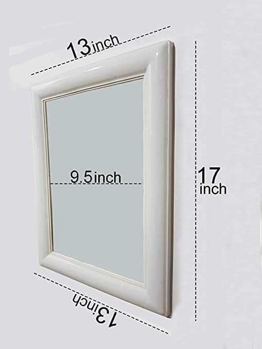 Confidence Square Shape Wall Hanging Mirror for Bathroom Bedroom and Living Room