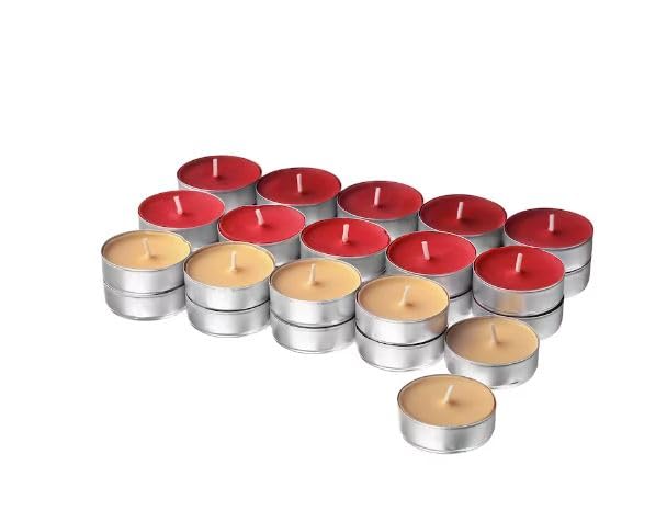 Uppfylld Vinterfint Scented tealight, Gingerbread Cookies/red, 3.5 hr