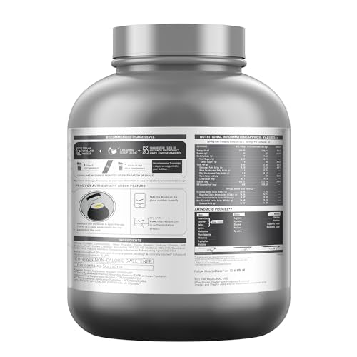 MuscleBlaze Biozyme Performance Whey Protein | Clinically Tested 50% Higher Protein Absorption | Informed Choice UK, Labdoor USA Certified & US Patent Filed EAF® (Triple Chocolate, 1.75 kg / 3.85 lb)