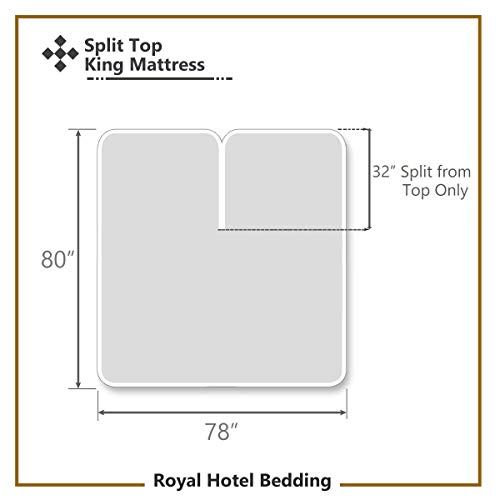 Top-Split-King, Ivory : Top-Split-King: Adjustable King Bed Sheets 4PC Solid Ivory 100% Cotton 600-Thread-Count, Deep Pocket