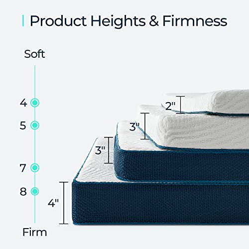 LINSY LIVING 3 Inch Memory Foam Mattress Topper California King, Cooling Gel-Infused Memory Foam, Soft Bed Topper with Tencel™ Cover, CertiPUR-US and Oeko-TEX Certified, CK Size, 84" L * 72" W * 3" H