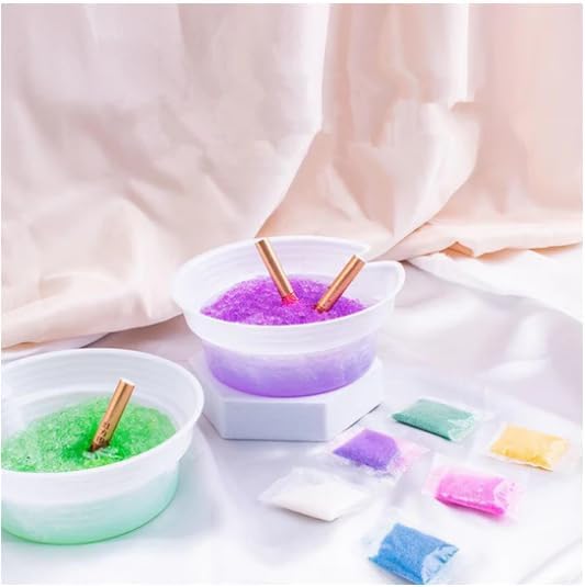 A.D FRESH 6 PCS Disposable Ashtray with Ash Absorbing Balm,Small Portative Ash holder for Quickly Extinguish Cigarette, Reduce Ash Raising, Outdoor Smokeless Ashtray for Home Office Hotel_Multi